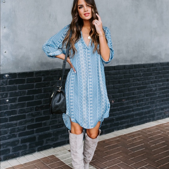 Vici Dresses & Skirts - Vici Printed tunic dress